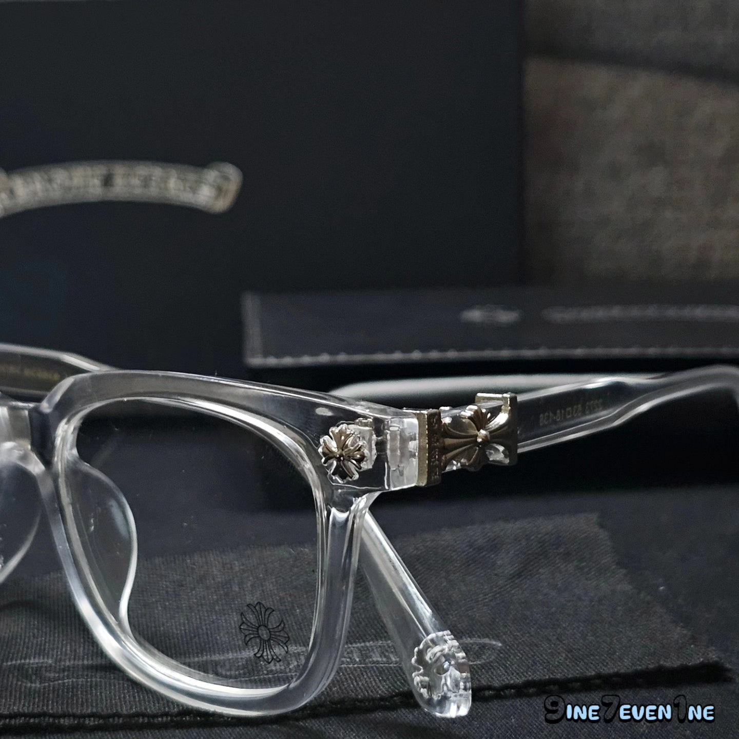 Chrome Heart Glasess Clear/Silver