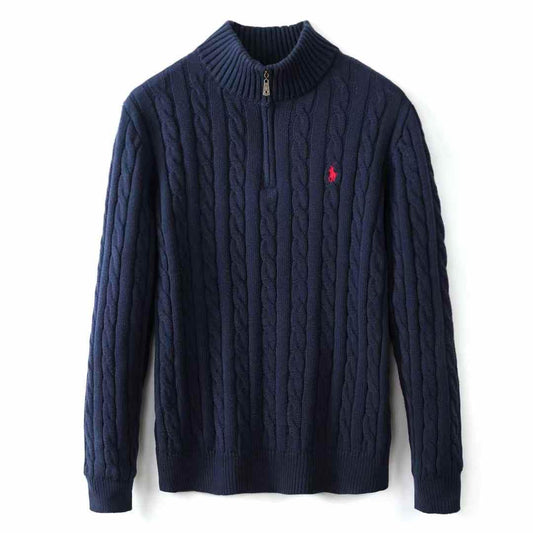 Quarter-Zip Cable-Knit Sweater | RALPH LAUREN |
