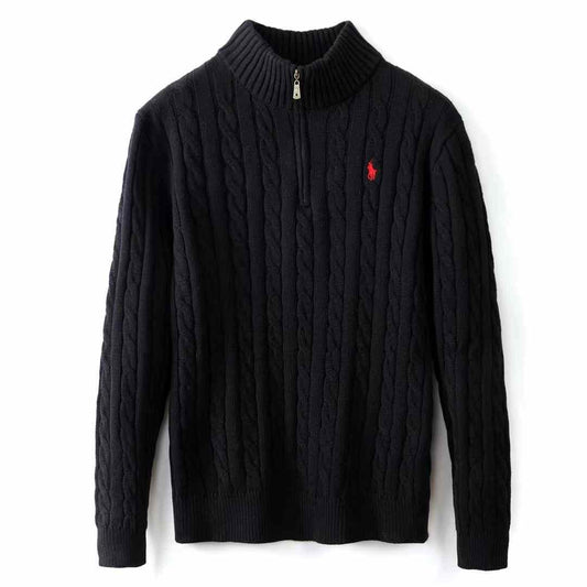 Quarter-Zip Cable-Knit Sweater | RALPH LAUREN |