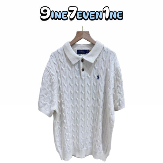 Cable-Knit Cotton Polo-Collar
Sweater | MEN | Ralph Lauren