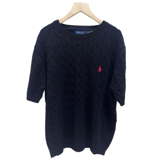 KNITTED SHIRT SLEEVE SWEATER | UNISEX | RALPH LAUREN