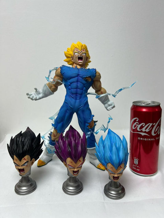 Dragon Ball Super Majin Vegeta 4 Heads Action Figure
