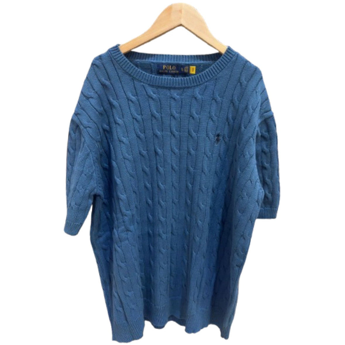 KNITTED SHIRT SLEEVE SWEATER | UNISEX | RALPH LAUREN