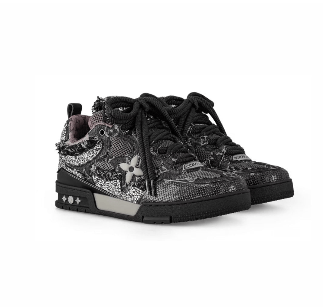 Louis Vuitton Skate Trainer Black Swarovski Monogran - 9ine7even1ne